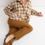 The Big Shirt in Gold Plaid