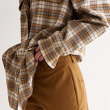 The Big Shirt in Gold Plaid
