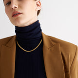 The Rib Turtleneck in Navy
