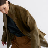 The Minimal Anorak Jacket in Olive