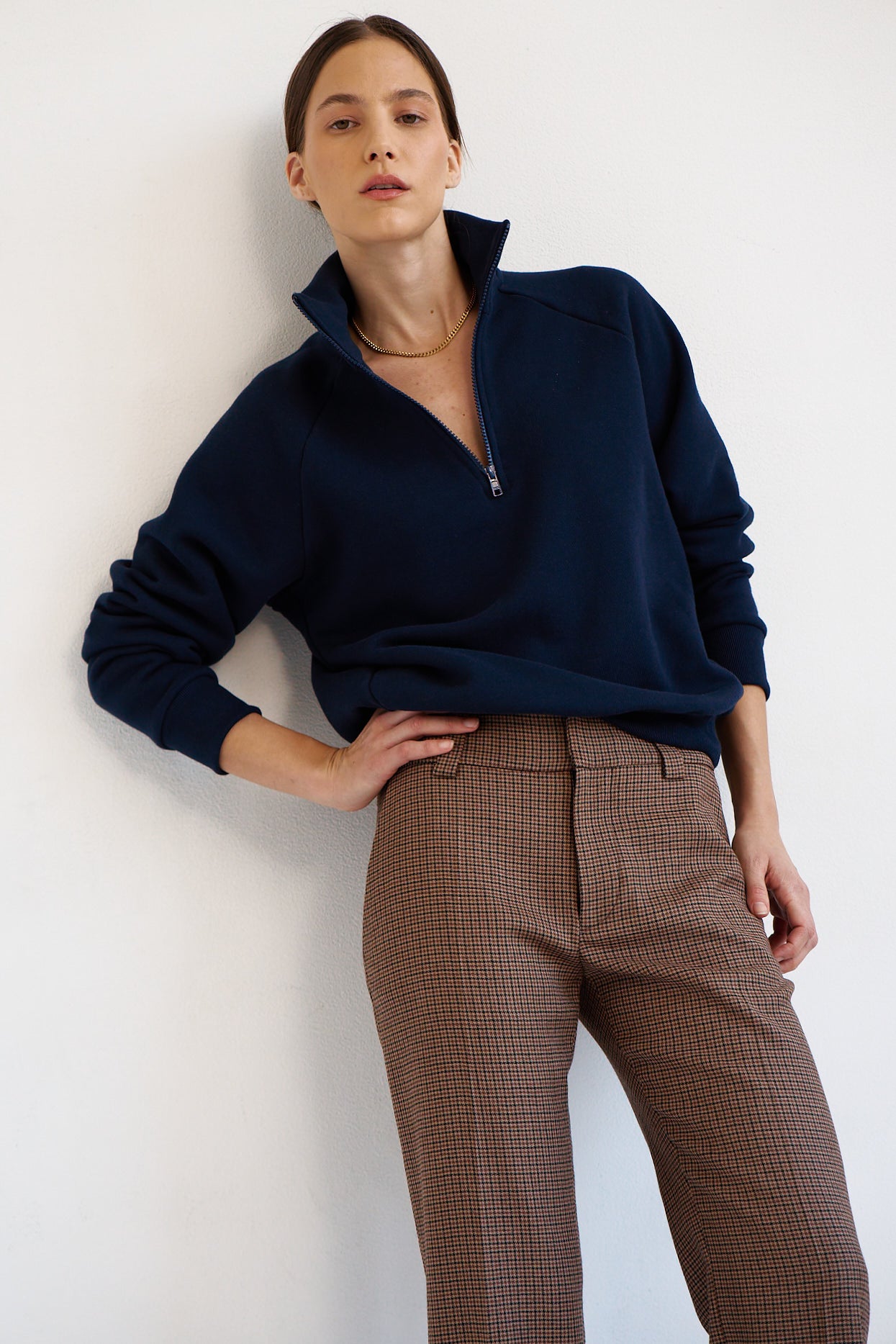 The Quarter Zip in Navy