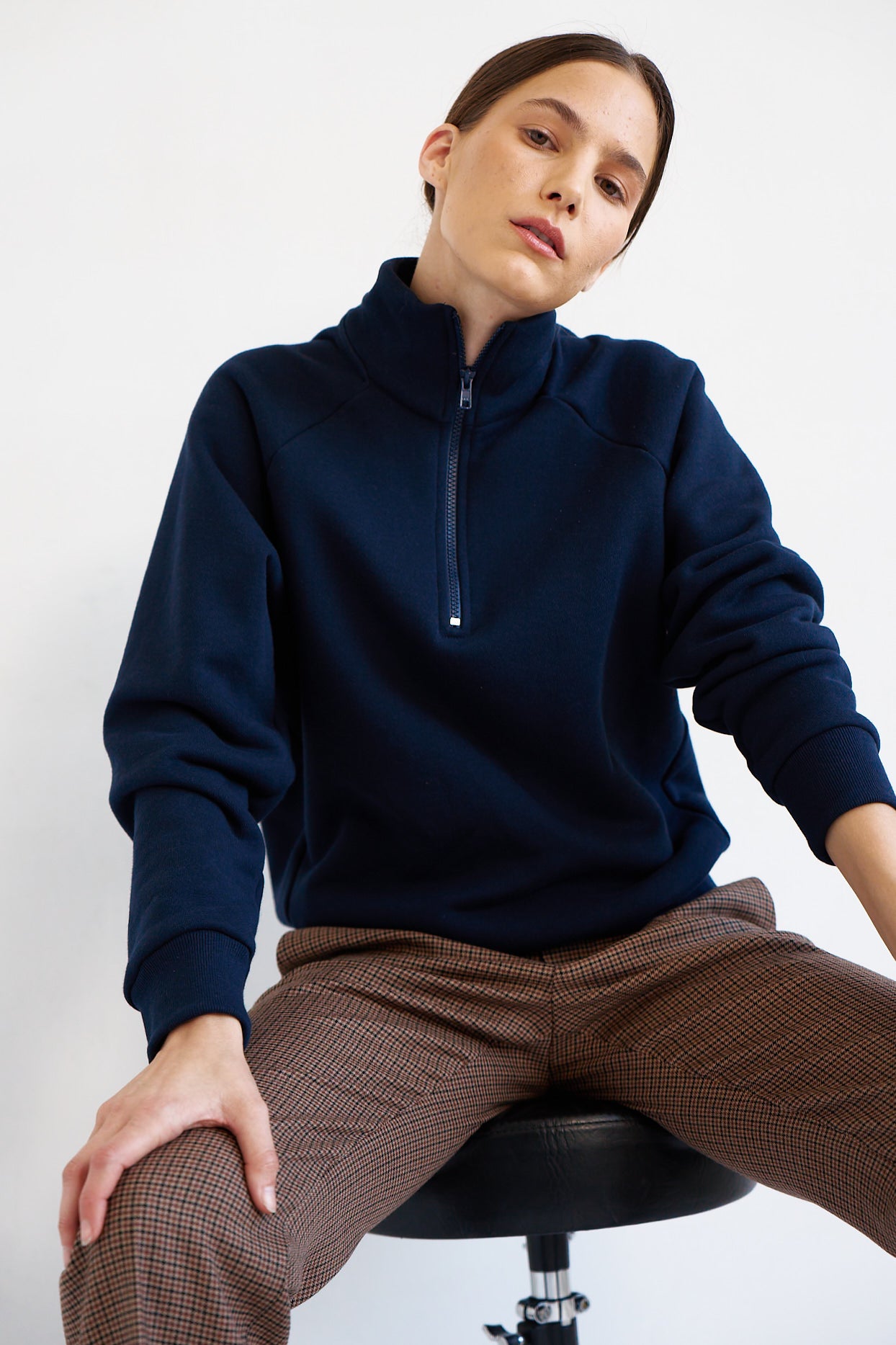 The Quarter Zip in Navy