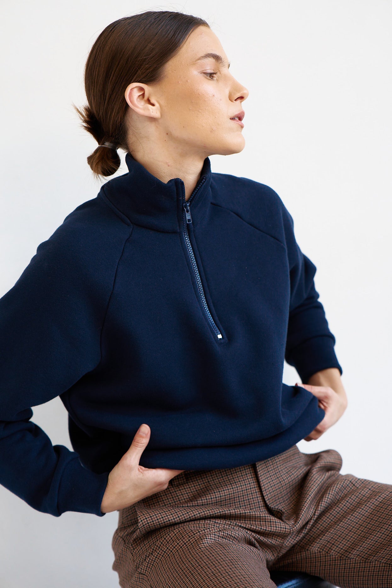 The Quarter Zip in Navy