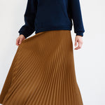 The Accordion Skirt in Mustard