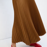 The Accordion Skirt in Mustard