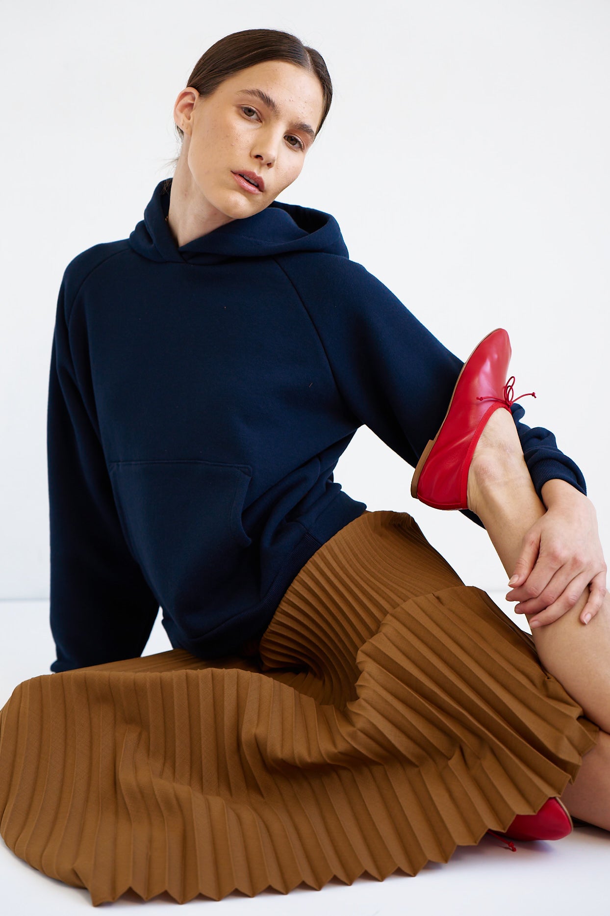 The Daily Hoodie in Navy