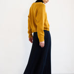 The Accordion Skirt in Navy