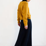 The Accordion Skirt in Navy