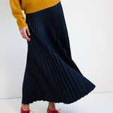 The Accordion Skirt in Navy