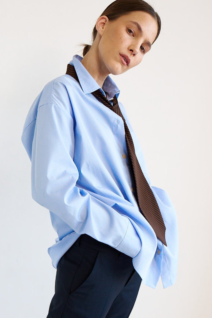 The Essential Shirt in Cornflower
