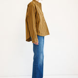 The Editor Shirt in Goldenrod Stripe