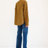 The Editor Shirt in Goldenrod Stripe