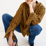 The Editor Shirt in Goldenrod Stripe