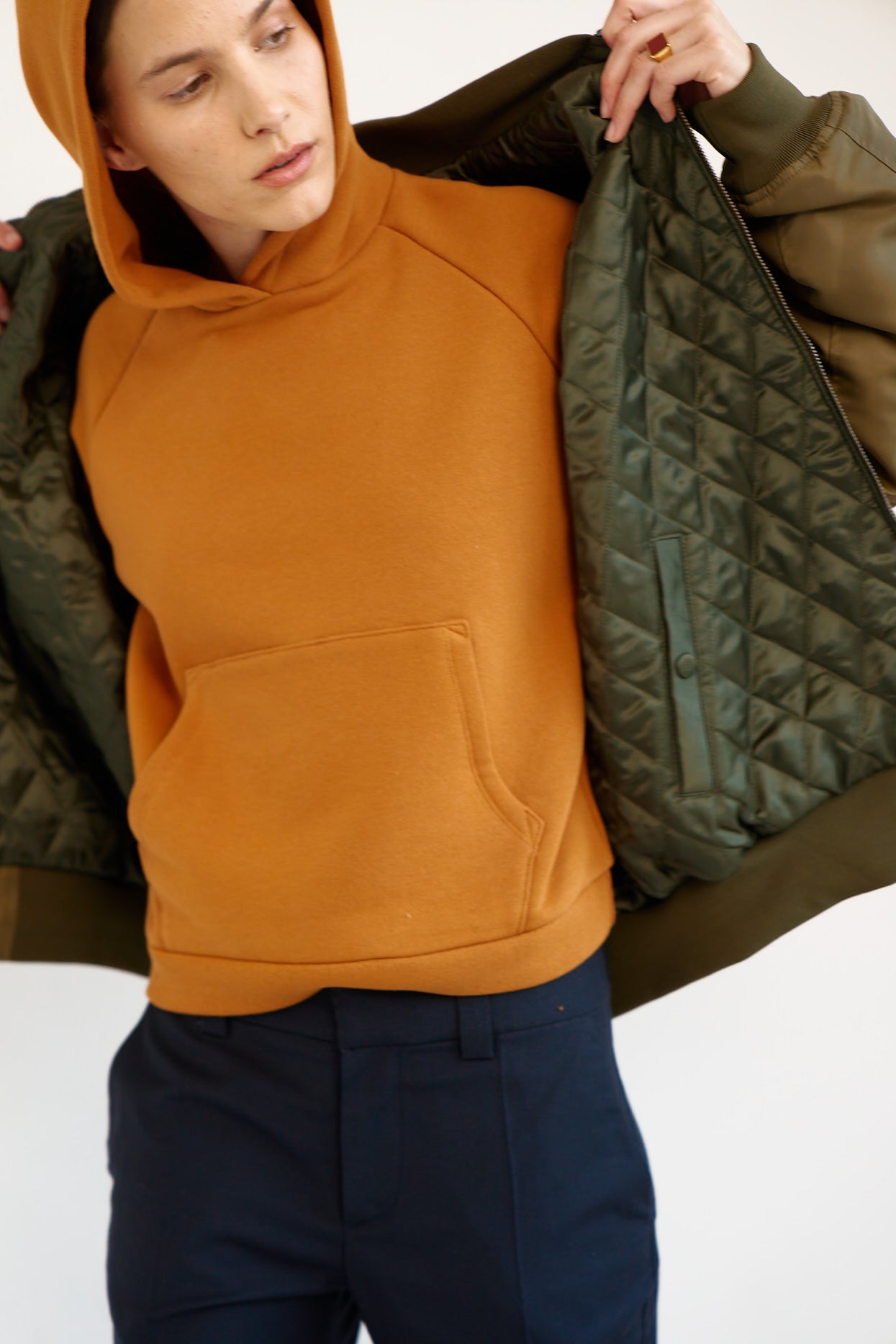 The Reversible Bomber in Olive