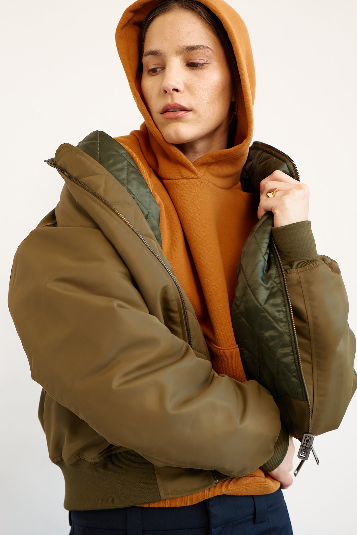 The Reversible Bomber in Olive