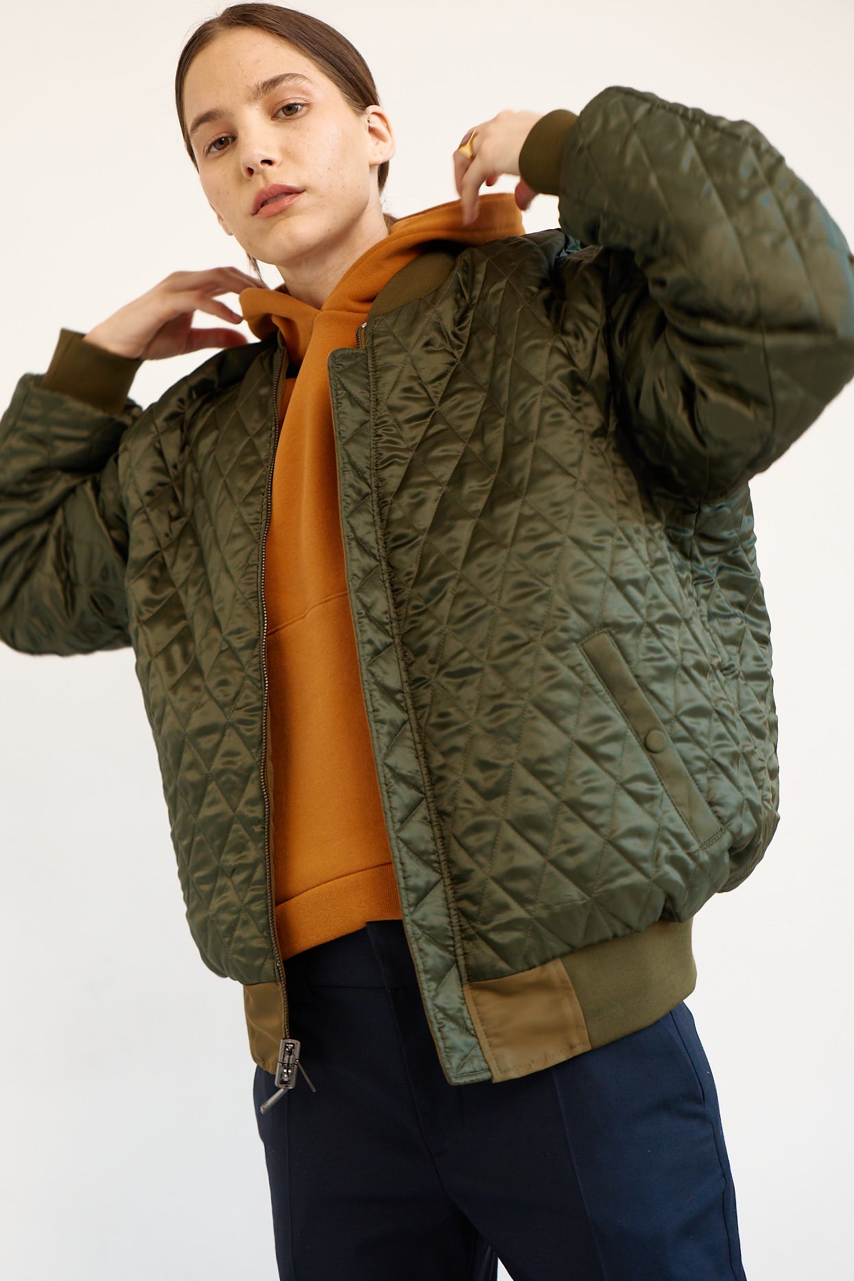 The Reversible Bomber in Olive