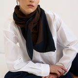 The Border Silk Scarf in JH Signature Stripe