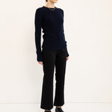 The Rib Slim Sweater in Navy