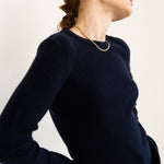 The Rib Slim Sweater in Navy