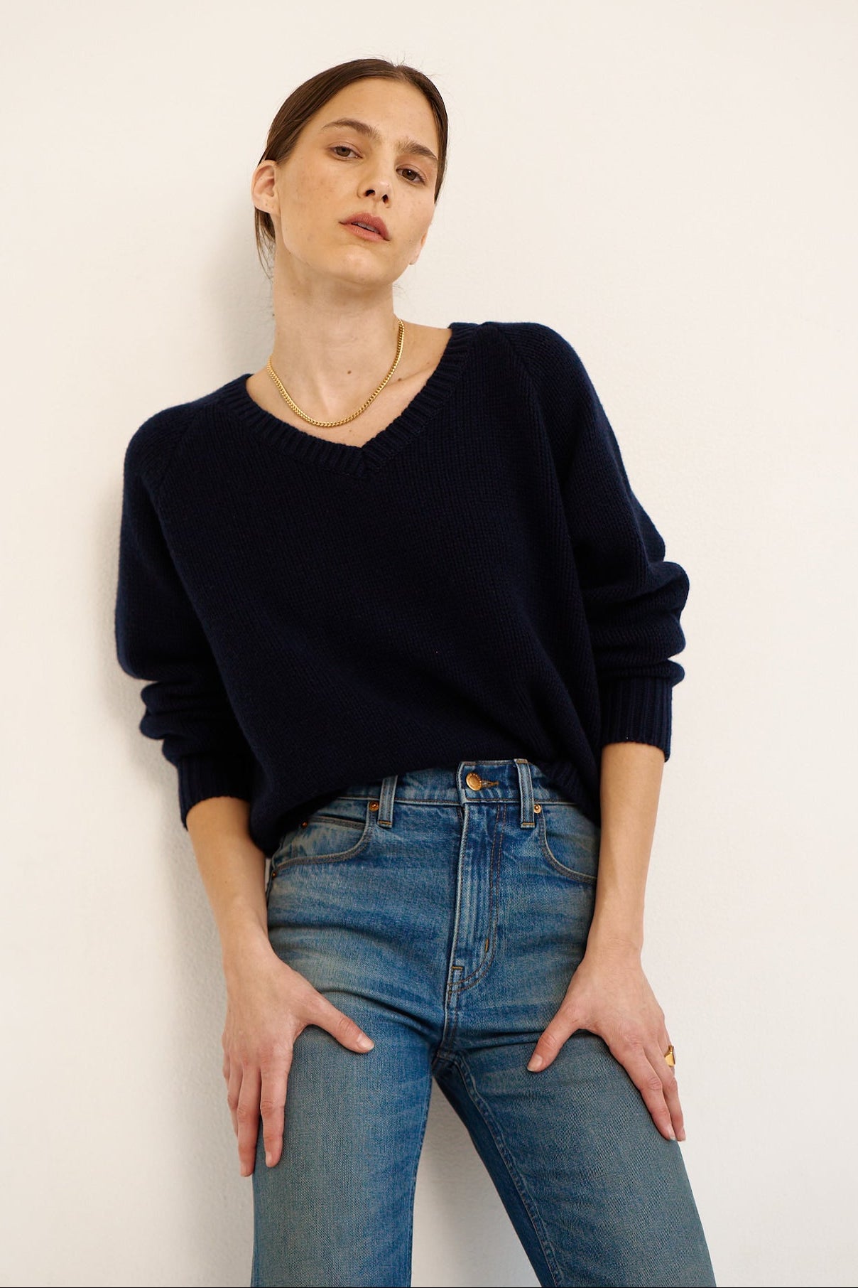 The V Fave in Navy