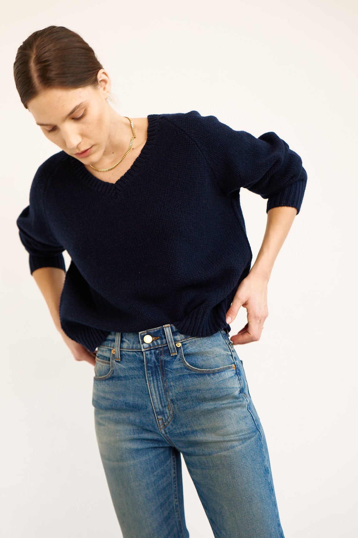 The V Fave in Navy