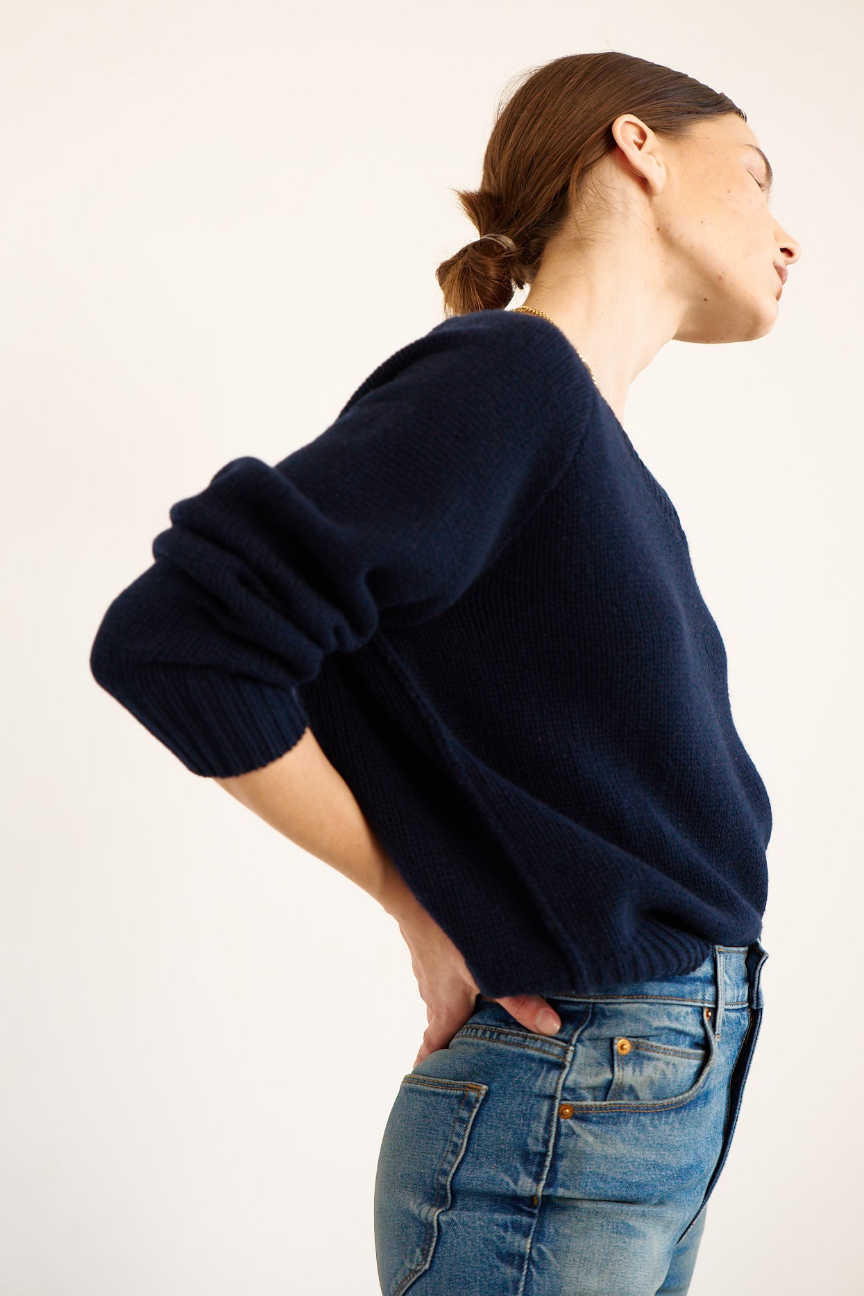 The V Fave in Navy