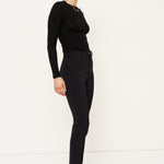 The Long Rib Tee in Black