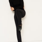 The Long Rib Tee in Black