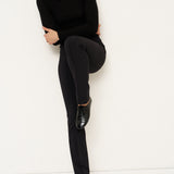 The Long Rib Tee in Black