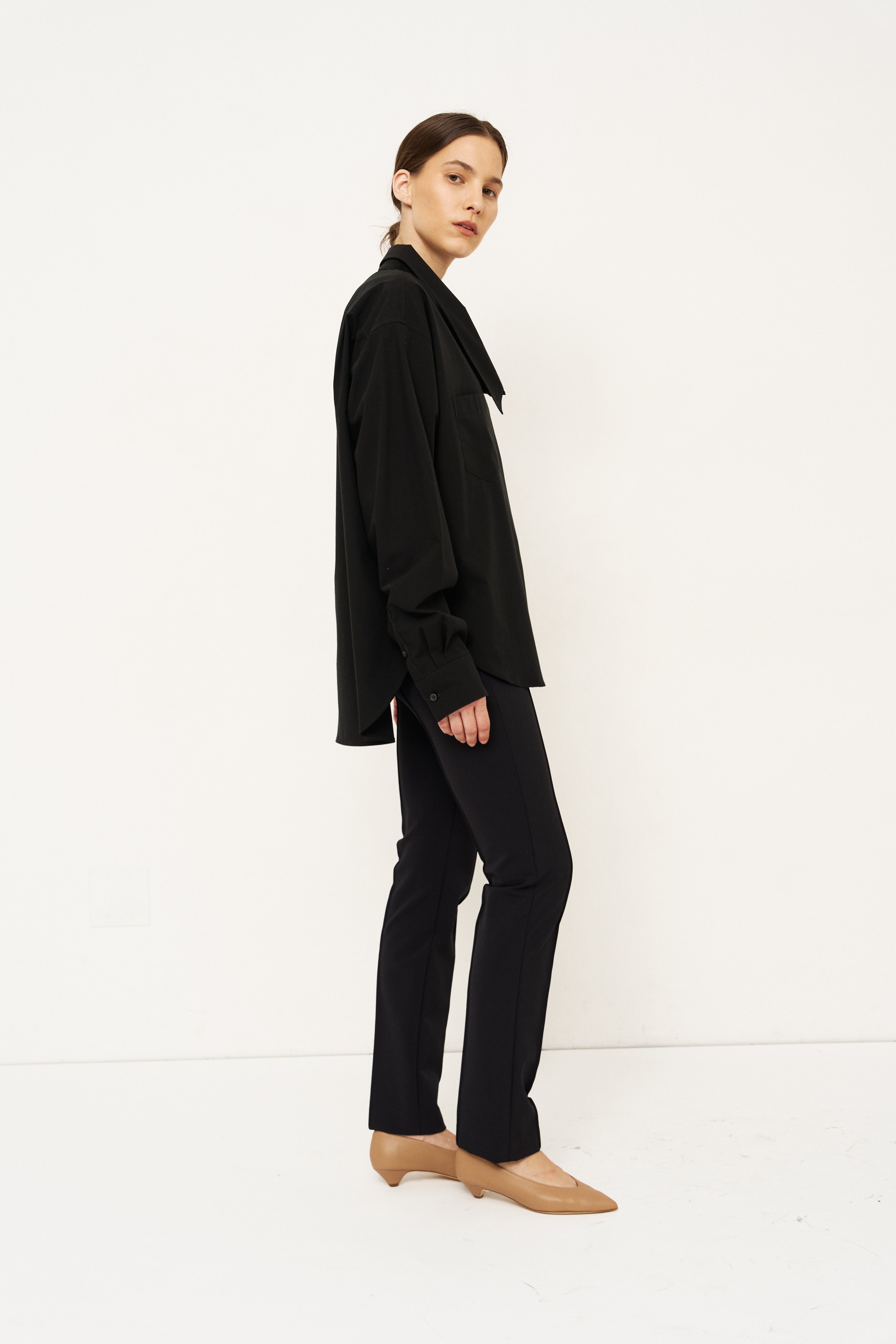 The Asymmetry Shirt in Black