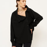 The Asymmetry Shirt in Black