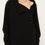 The Asymmetry Shirt in Black
