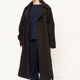 The Traditional Trench in Black