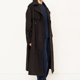 The Traditional Trench in Black