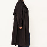 The Traditional Trench in Black