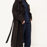 The Traditional Trench in Black