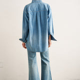 The Essential Denim Shirt in Timeworn Indigo