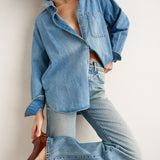 The Essential Denim Shirt in Timeworn Indigo