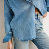 The Essential Denim Shirt in Timeworn Indigo