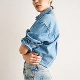 The Essential Denim Shirt in Timeworn Indigo