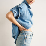 The Essential Denim Shirt in Timeworn Indigo