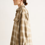 The Big Shirt in Olive Plaid