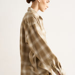 The Big Shirt in Olive Plaid