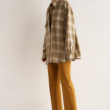 The Big Shirt in Olive Plaid