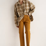 The Big Shirt in Olive Plaid