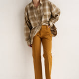 The Big Shirt in Olive Plaid