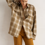 The Big Shirt in Olive Plaid