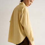 The Asymmetry Shirt in Yellow Baby Stripe