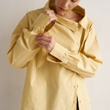 The Asymmetry Shirt in Yellow Baby Stripe