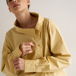 The Asymmetry Shirt in Yellow Baby Stripe
